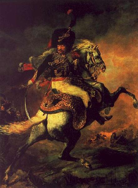  Theodore   Gericault Officer of the Hussars Norge oil painting art